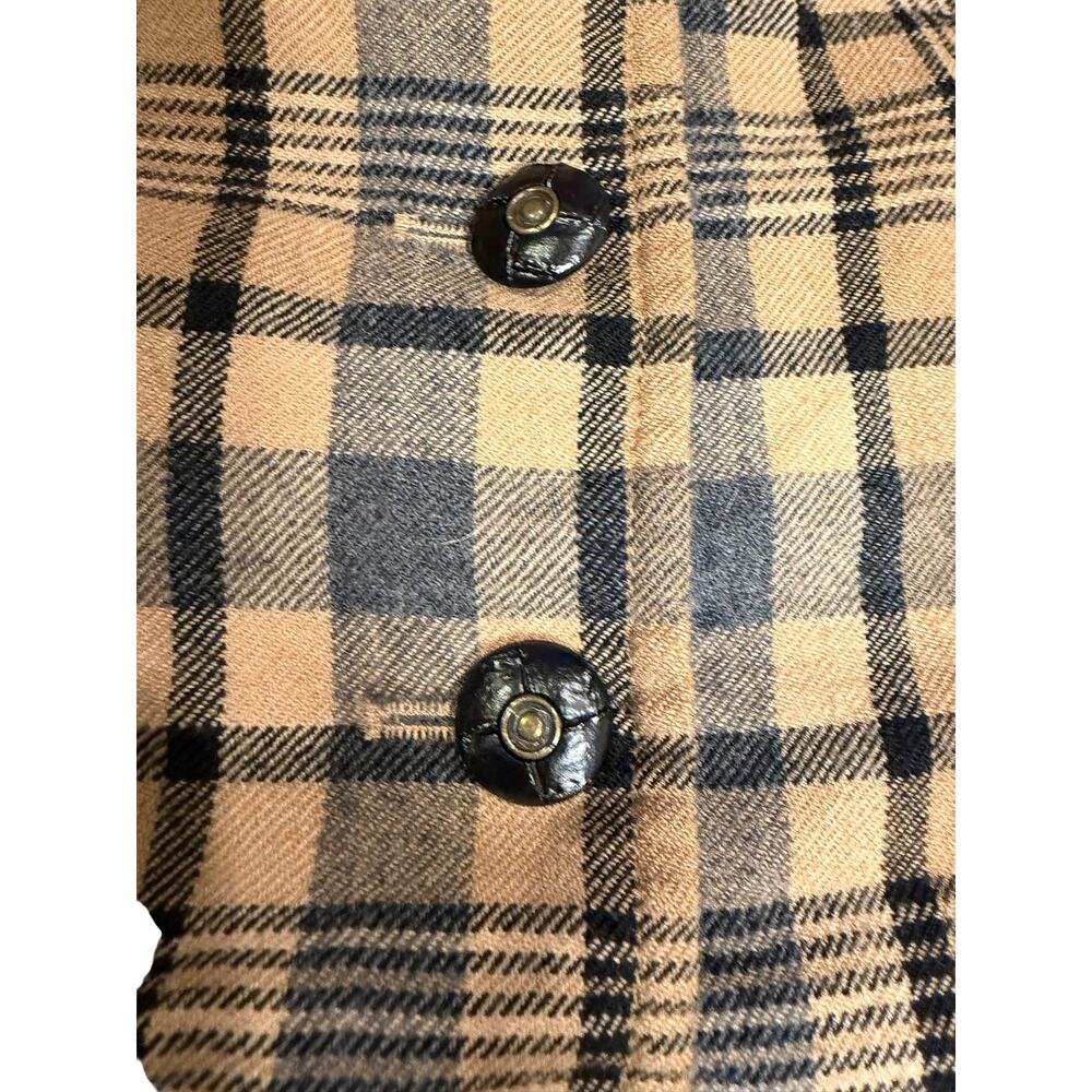 Pendleton Women's Wool Blazer Plaid Jacket Sz 10 Velvet Trim Equestrian Academia - Picture 7 of 10